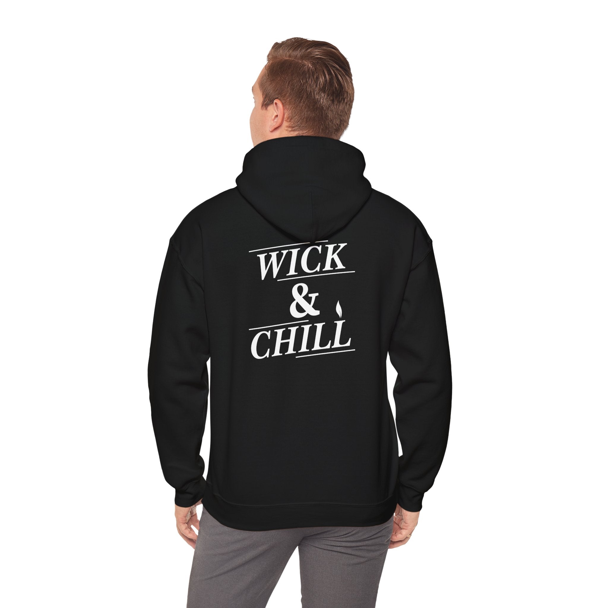 Wick and Chill Hoodie | Cozy Candle Maker Apparel for Candle Lovers