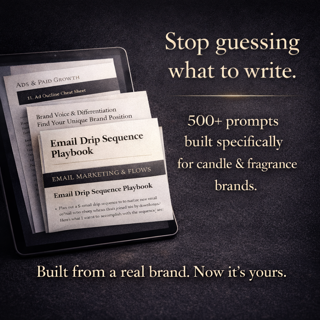 500+ AI Prompts for Candle & Fragrance Makers | Zovia