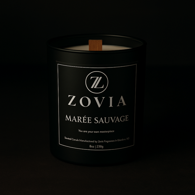 Marée Sauvage Candle – Tropical Citrus, Coconut & Amber Coastal Home Fragrance