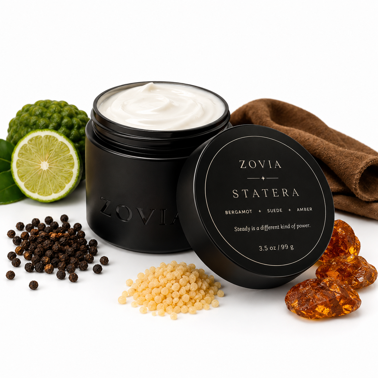 Statera Sandalwood Suede Lotion | Amber Musk Scented 3.5oz