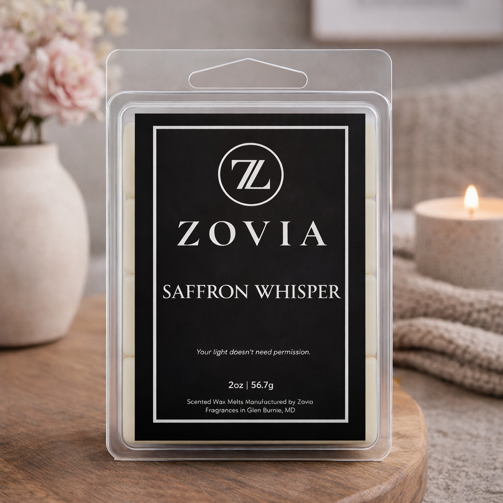 Saffron Whisper Baccarat Rouge Type Wax Melt Lifestyle