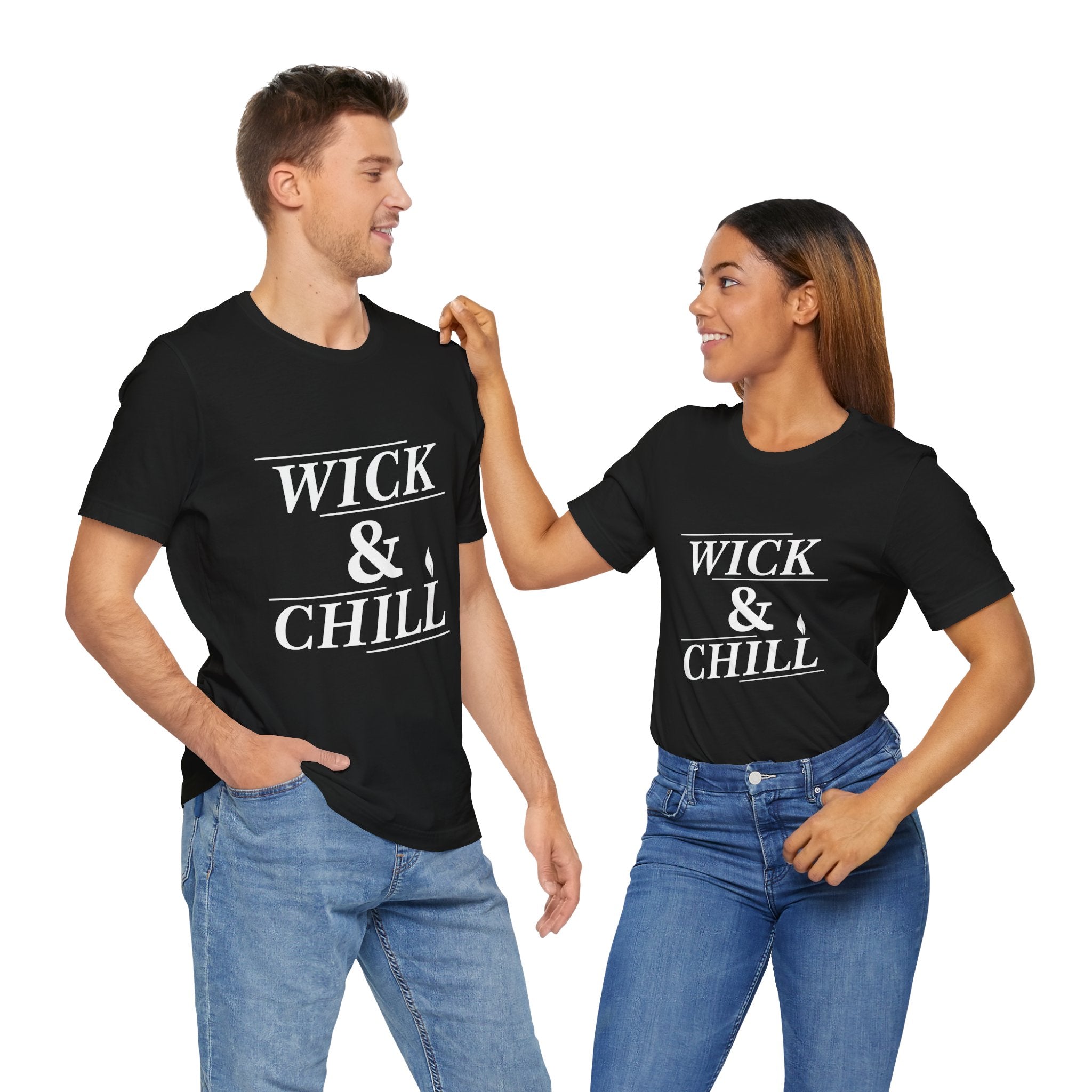 Wick and Chill T-Shirt | Candle Maker Apparel – Cozy & Stylish