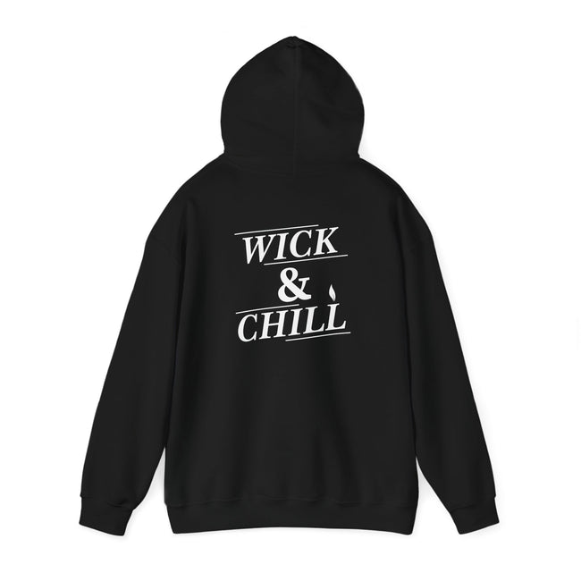 Wick and Chill Hoodie | Cozy Candle Maker Apparel for Candle Lovers