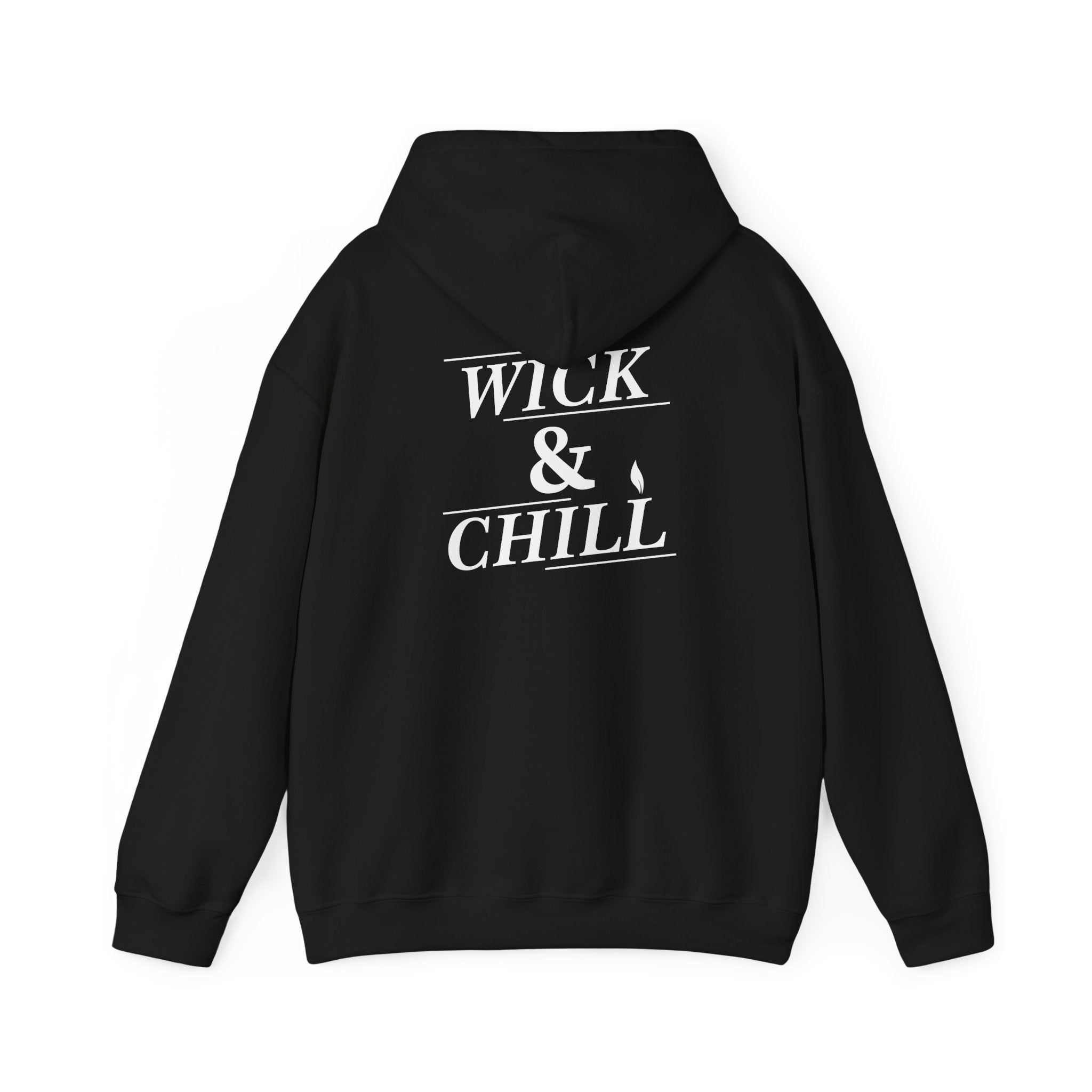 Wick and Chill Hoodie | Cozy Candle Maker Apparel for Candle Lovers