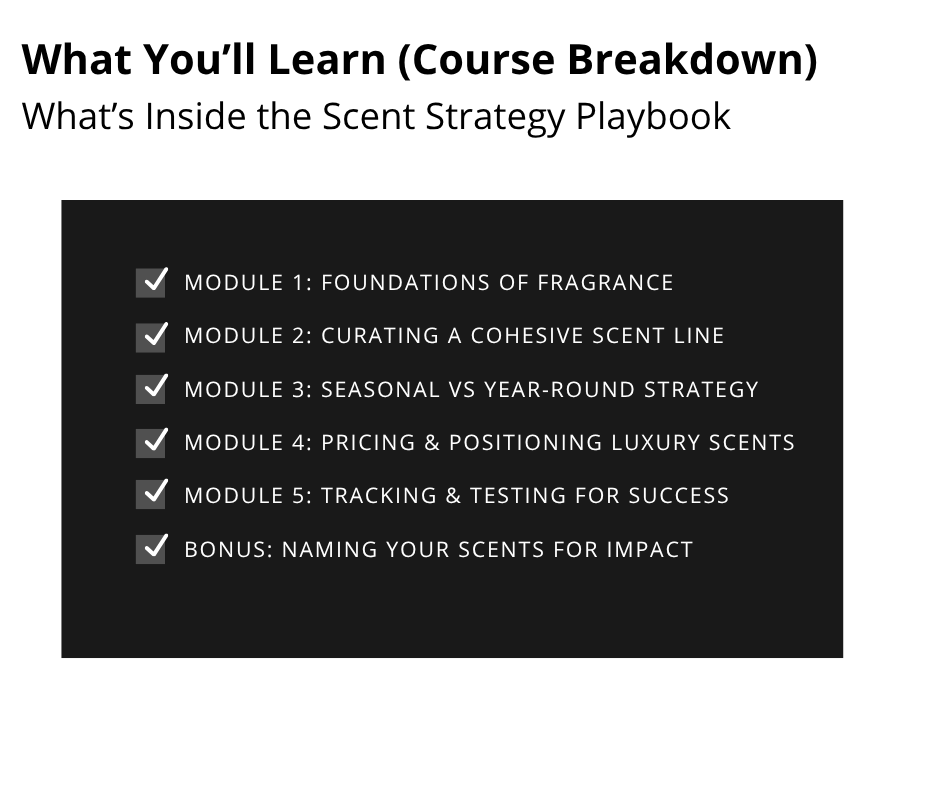Scent Strategy Playbook: Candle Scent Selection Course for Makers & Entrepreneurs
