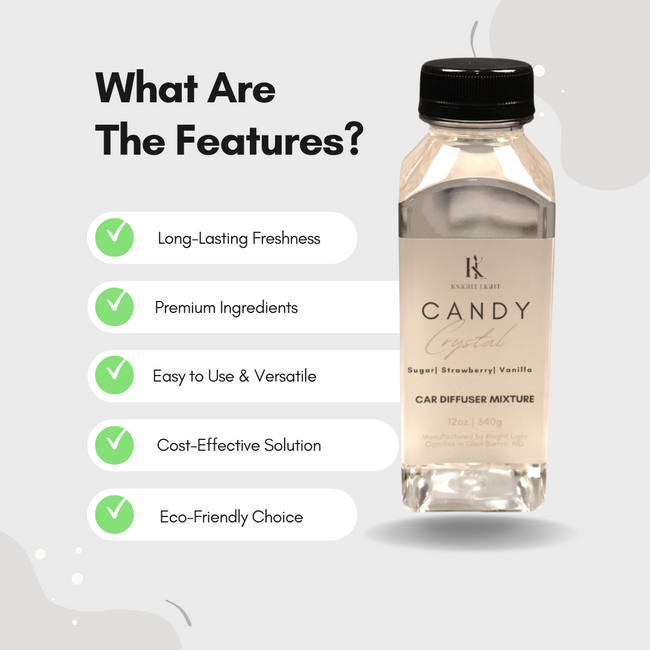 Candy Crystal Car Diffuser Refill – 12oz | Best-Selling Long-Lasting Car Scent Refill