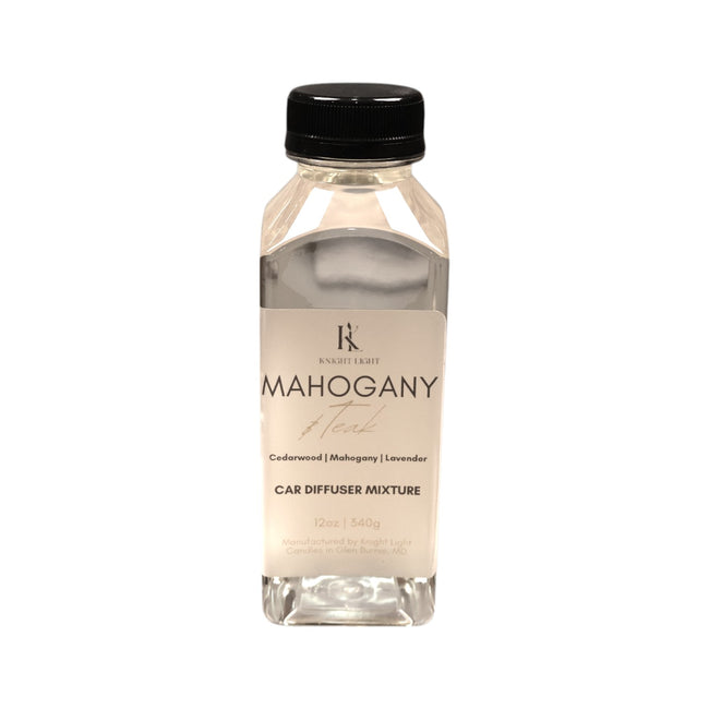 Mahogany & Teak Car Diffuser Refill 12oz – Rich Woodsy Aroma