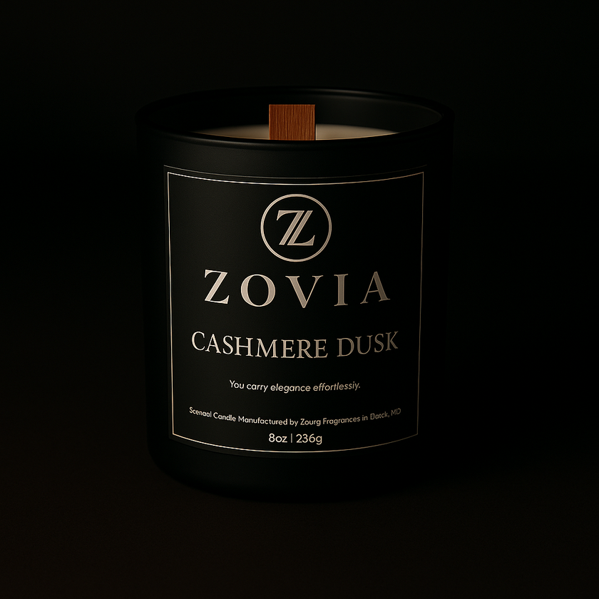 Cashmere Dusk Candle – Spiced Vanilla, Jasmine & Sandalwood Luxury Home Fragrance