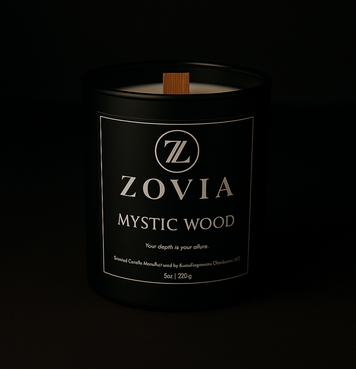 Mystic Wood Candle – Luxury Mahogany, Teak & Cedarwood Home Fragrance
