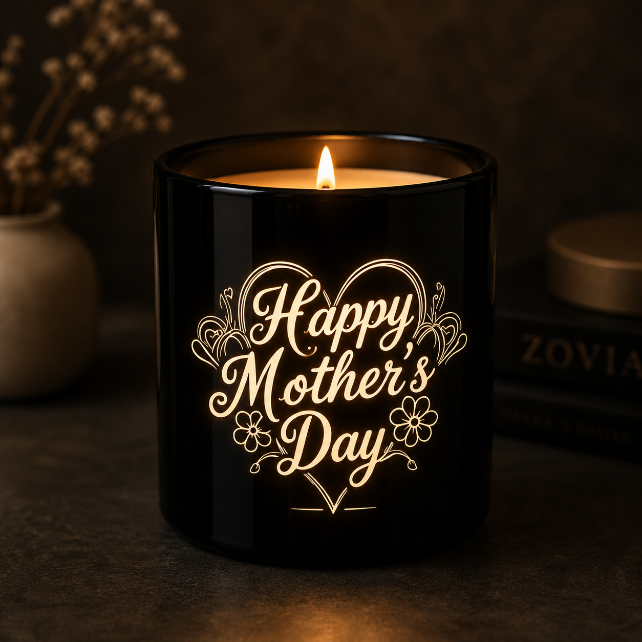 The Mother's Day Engraved Candle