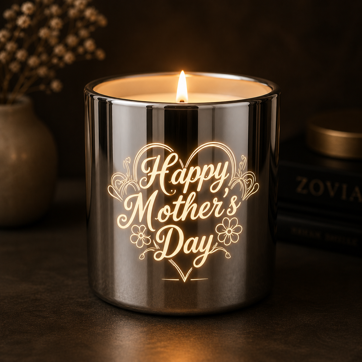 The Mother's Day Engraved Candle