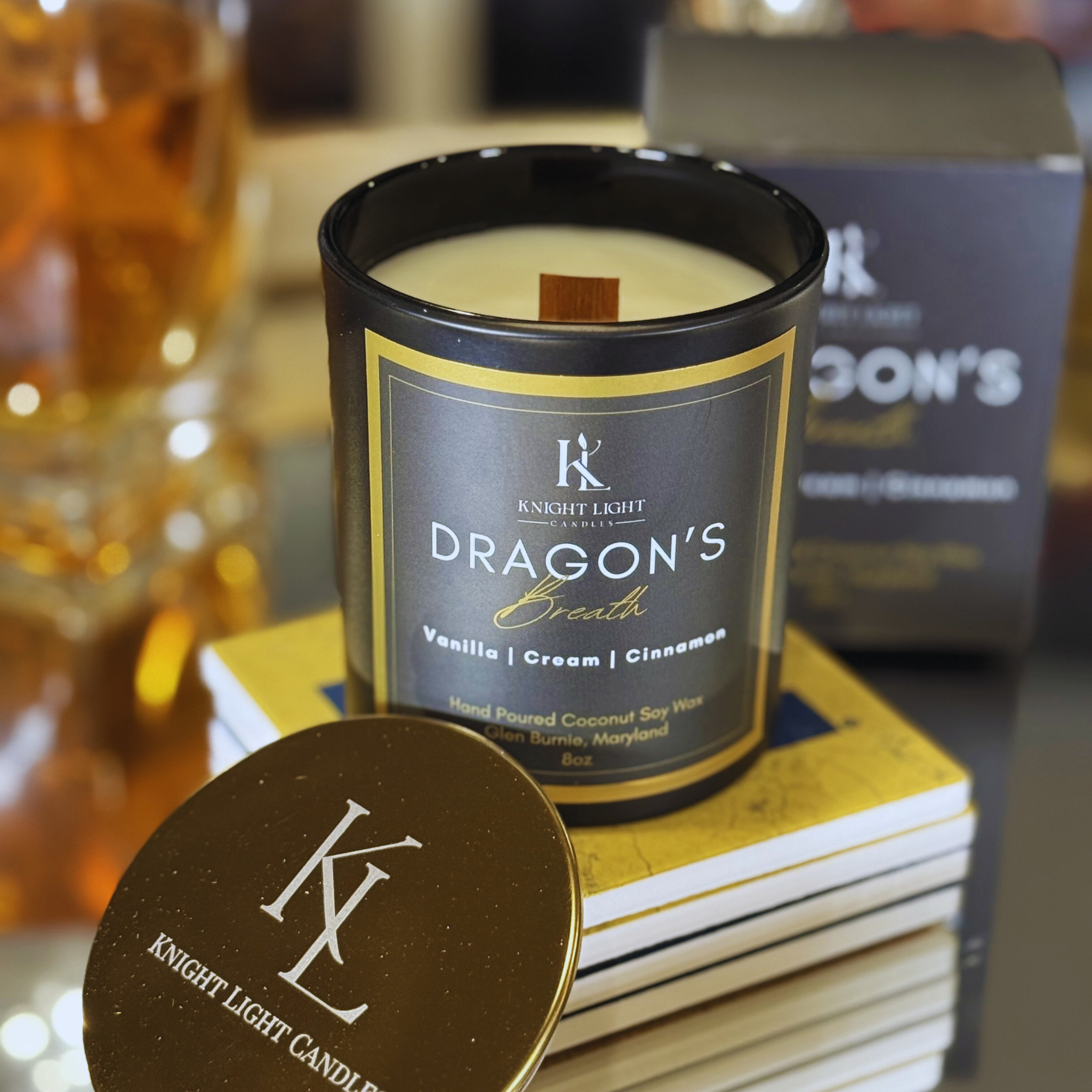 Dragon's Breath Fall Scented Candle | 8oz Luxury Woodwick