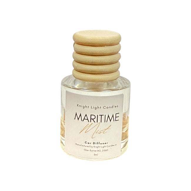 Maritime Mist Car Diffuser - Fresh Sea Salt & Citrus Scented Hanging Air Freshener, 8ml