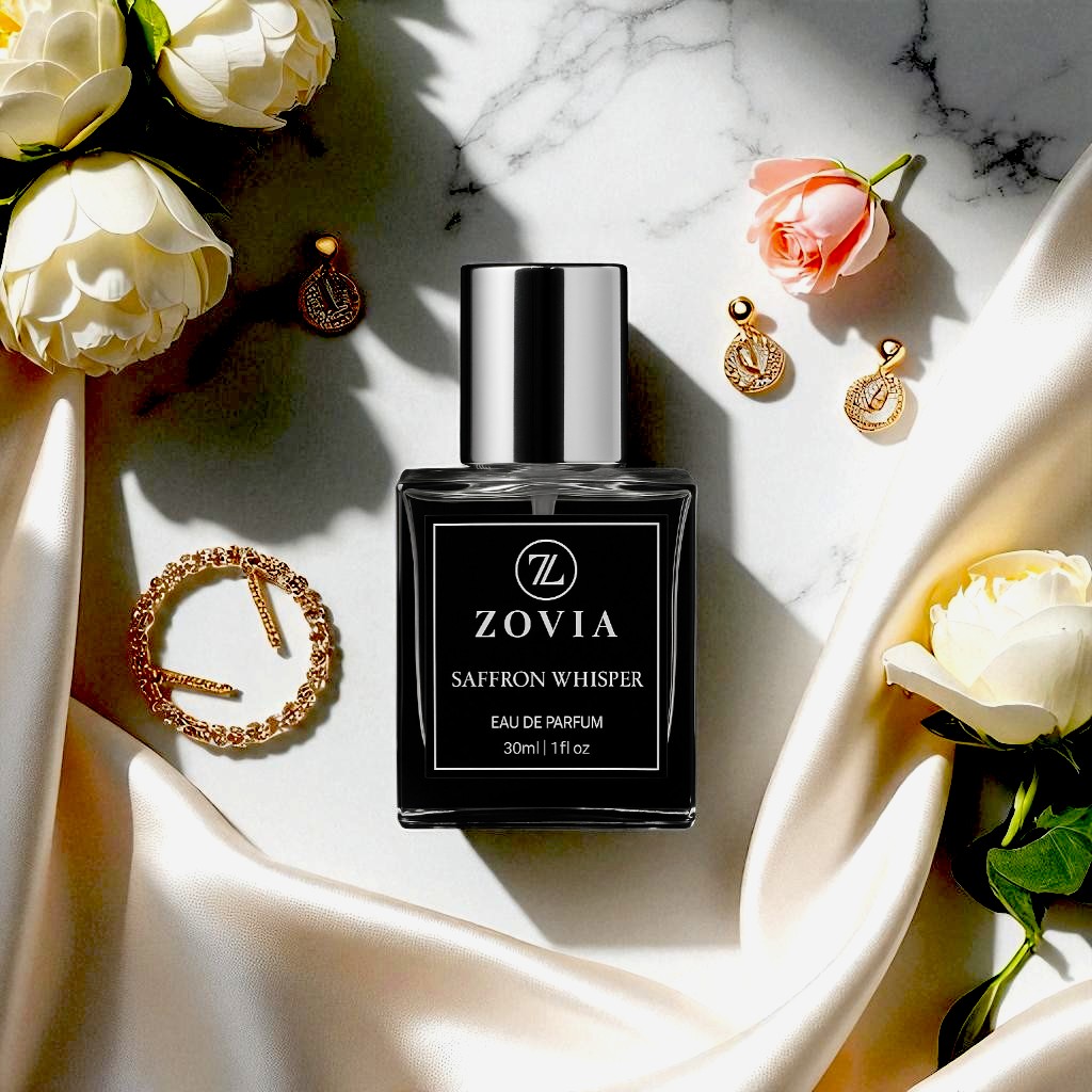 Saffron Whisper – Luxury Women's Perfume | Warm Amber Floral Scent by Zovia | 30ml