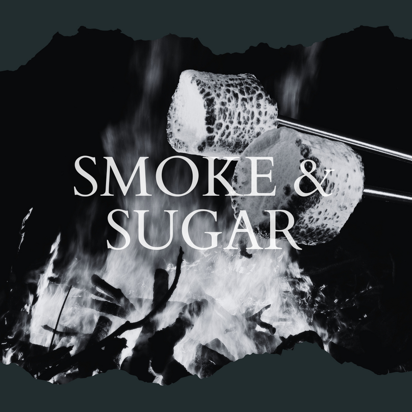 Smoke & Sugar Candle – Toasted Marshmallow, Oak & Smoked Embers | Cozy, Sweet & Smoky Scent