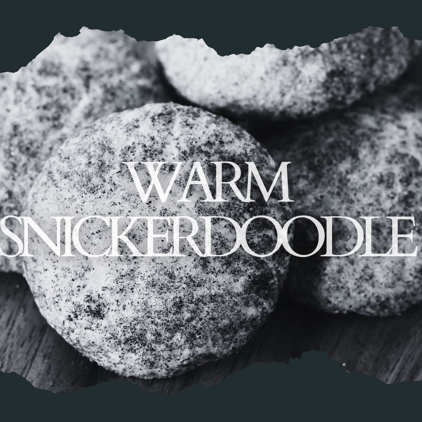 Snickerdoodle Candle | 8oz Wood Wick | Cinnamon & Vanilla Scented | Cozy Home Aroma
