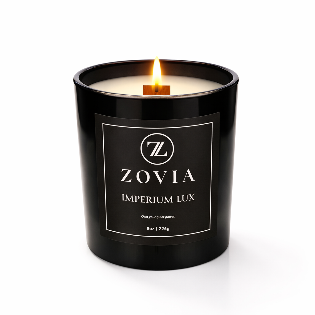 Imperium Lux | Jasmine, Patchouli & Amber Musk Wood Wick Candle | Handcrafted Coconut Soy